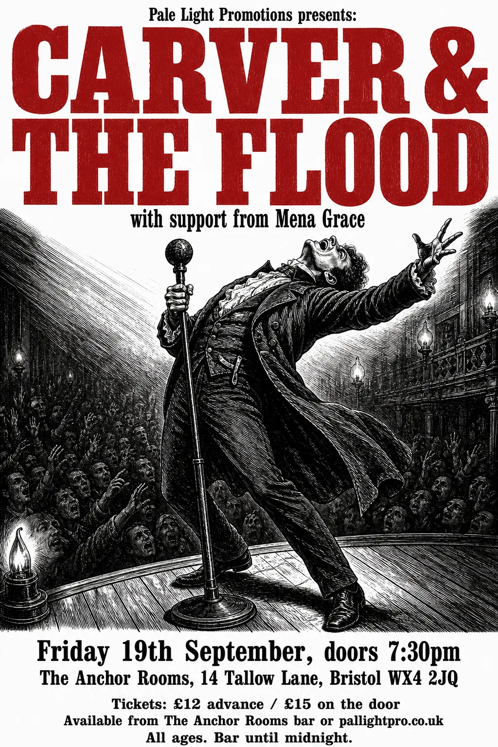 Penny Dreadful / Sensation Novel Cover gig poster, original bitmap