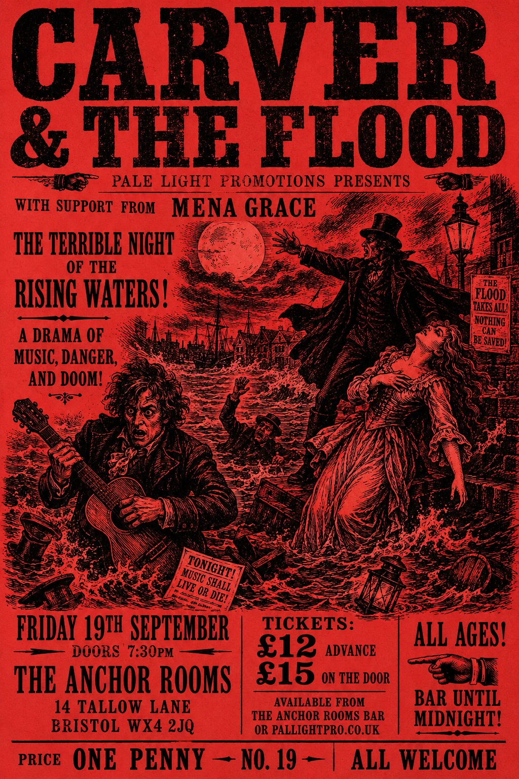 Penny Dreadful / Sensation Novel Cover — gig poster example