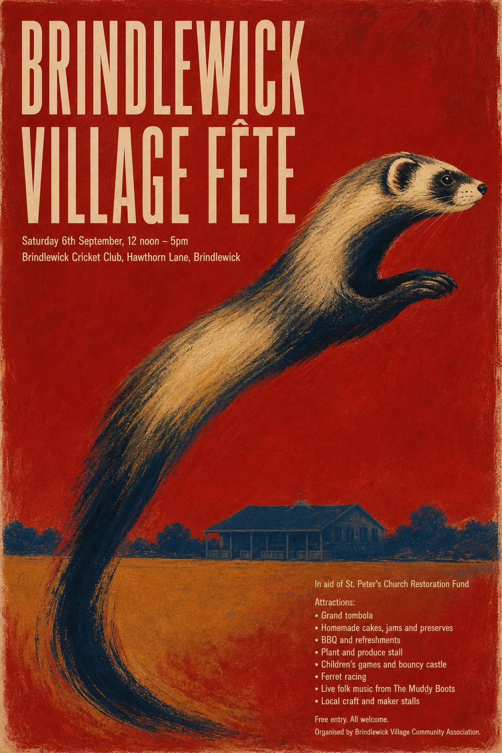Polish Poster School fete poster, original bitmap