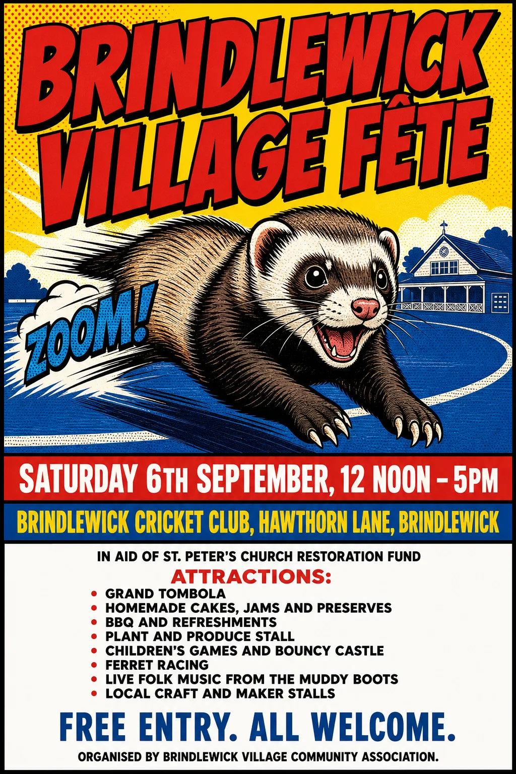 Pop Art fete poster, original bitmap