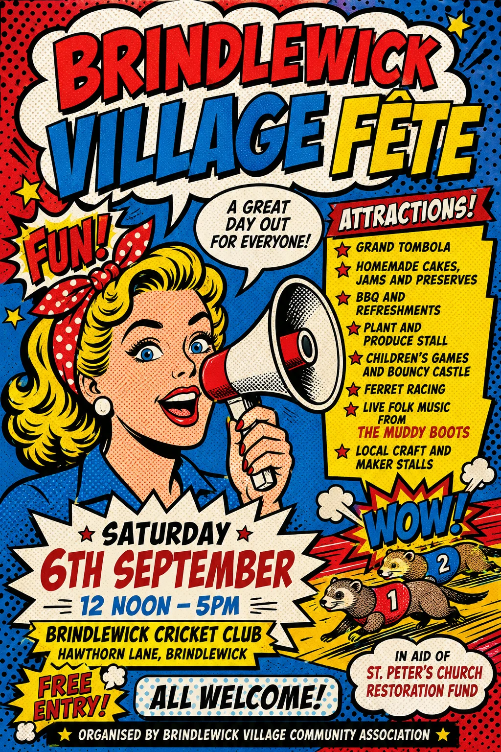 Pop Art — fête poster example