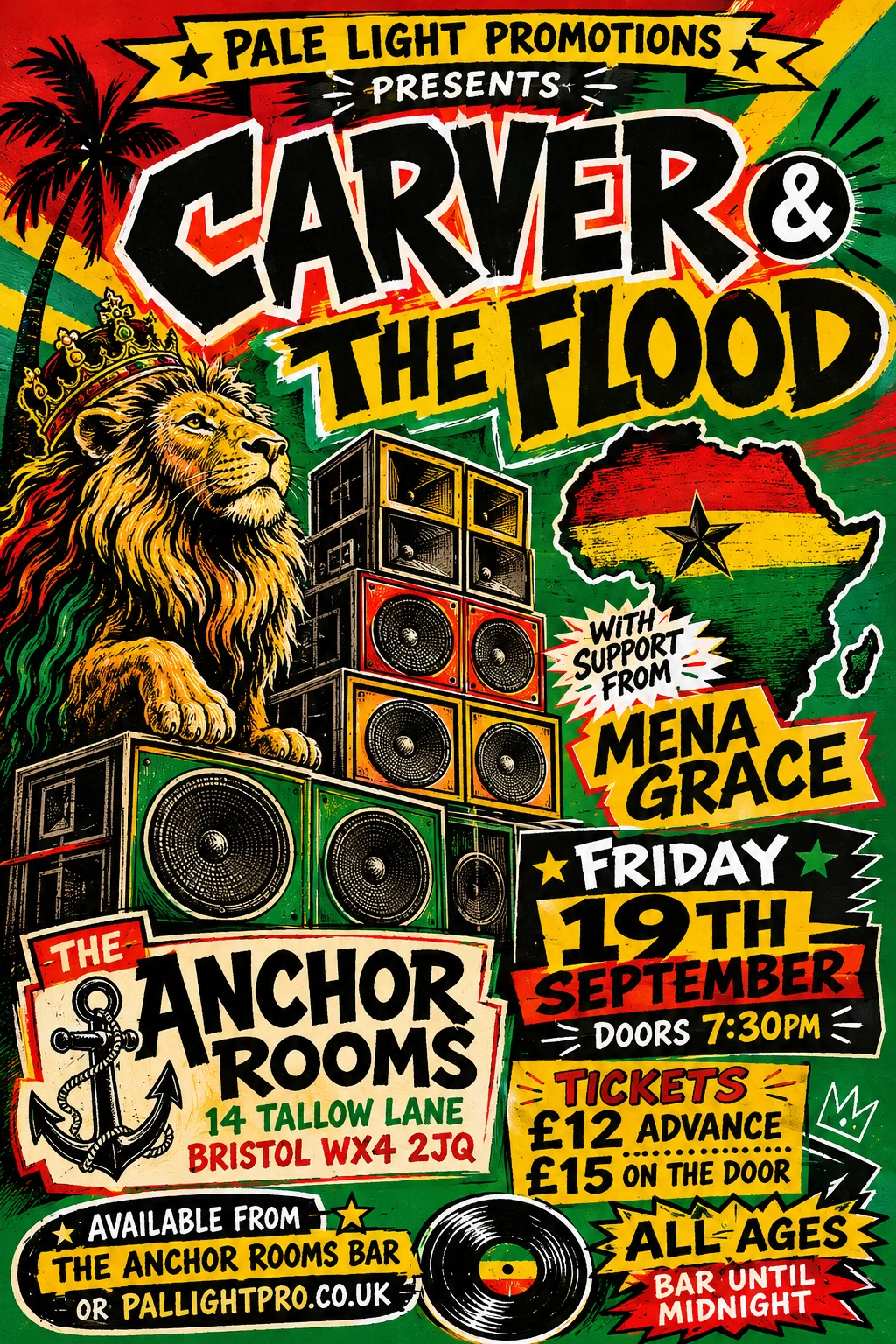 Reggae / Sound System Flyer — gig poster example