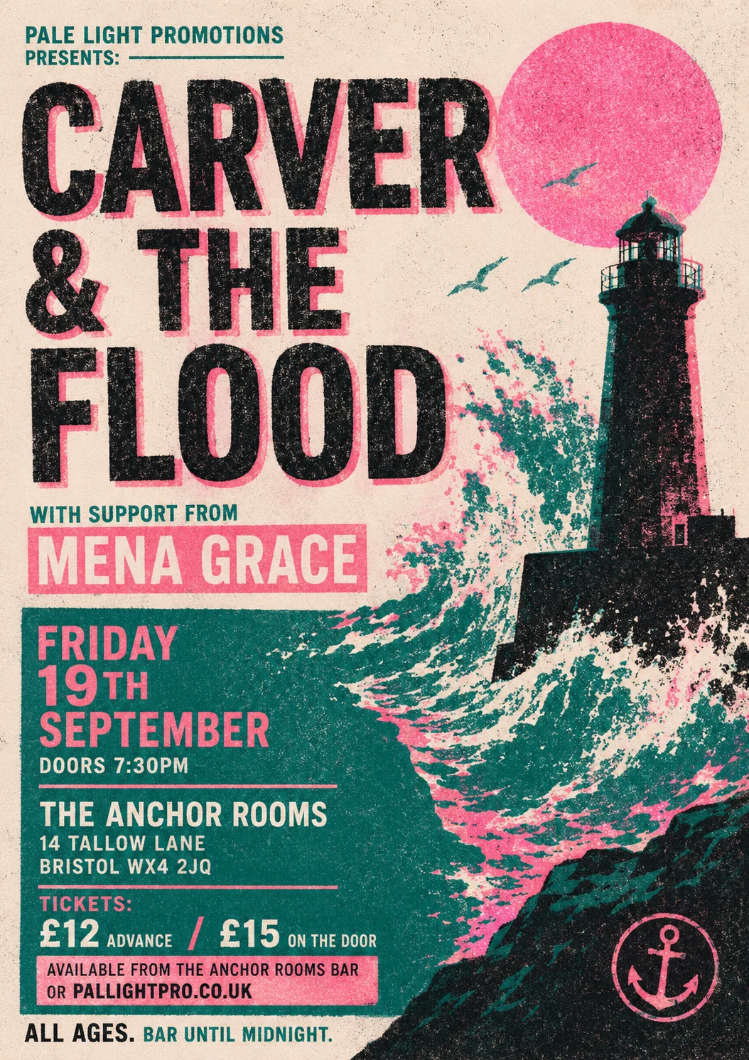 Risograph — gig poster example