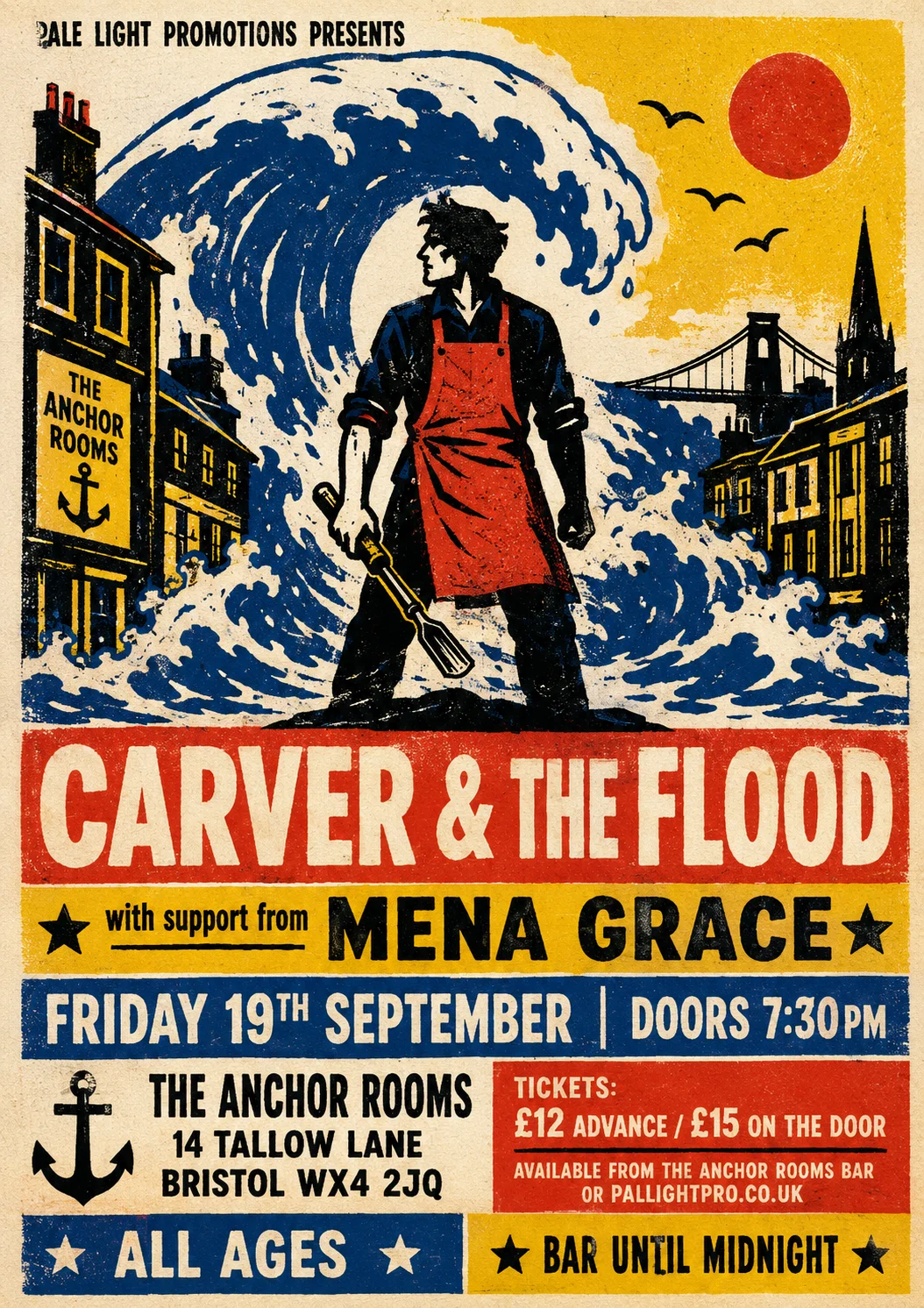 Screenprint Pop — gig poster example