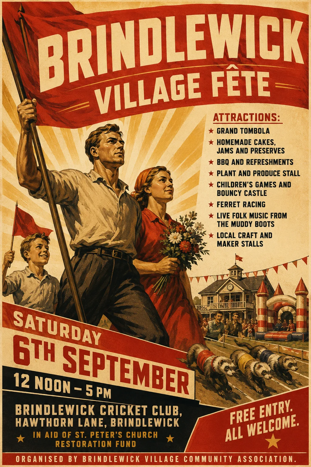 Soviet Propaganda — fête poster example