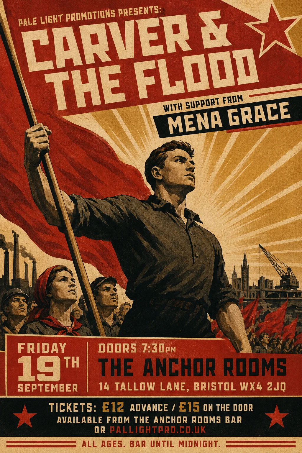 Soviet Propaganda — gig poster example