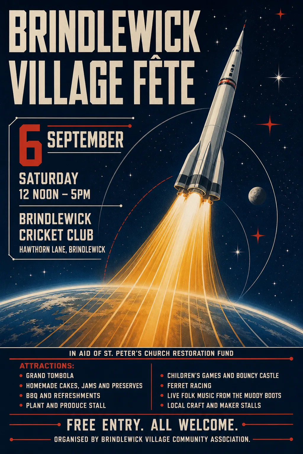 Soviet Space Programme fete poster, original bitmap