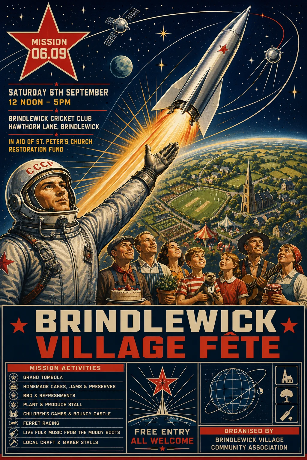 Soviet Space Programme — fête poster example