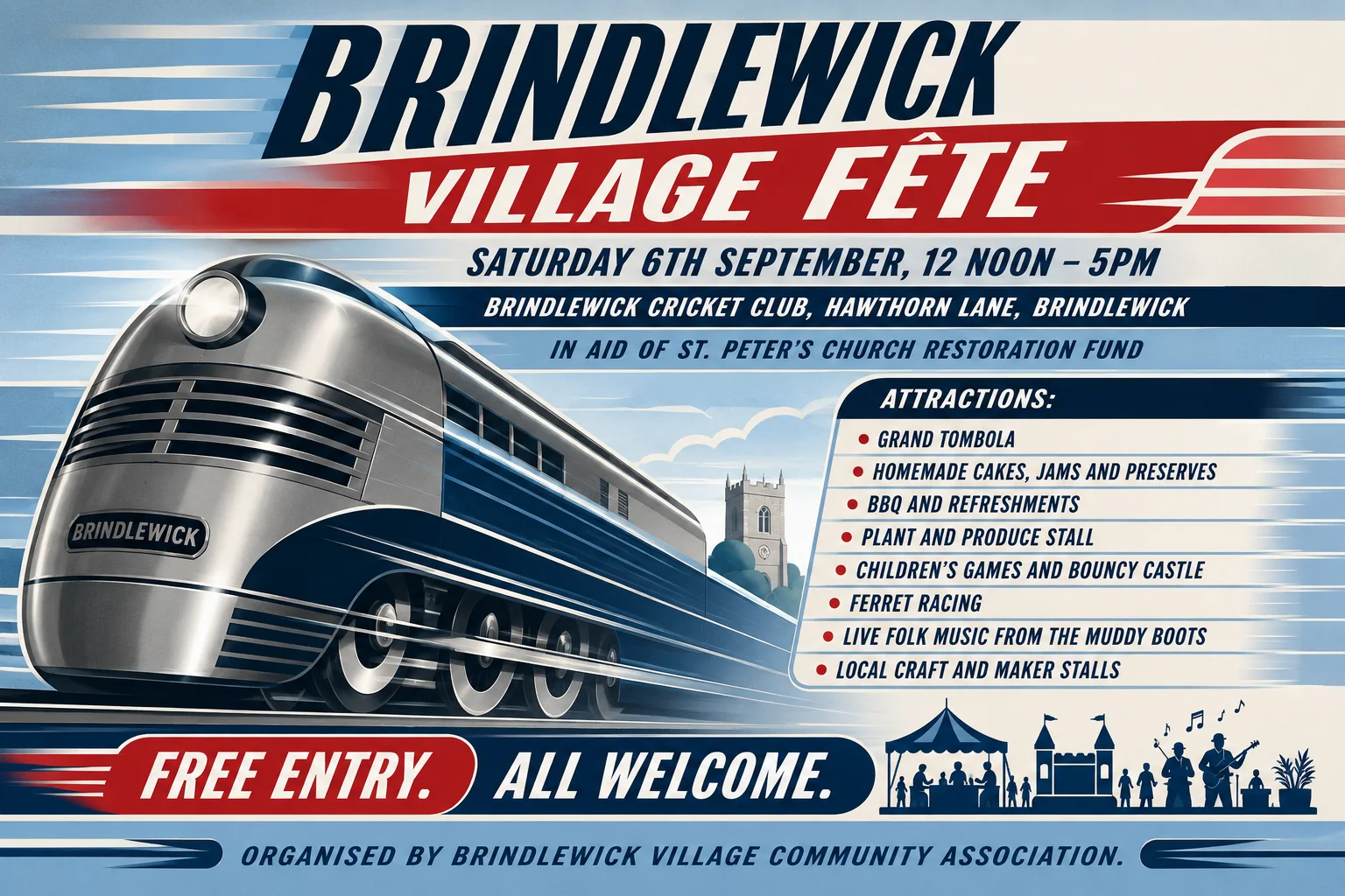 Streamline Moderne — fête poster example