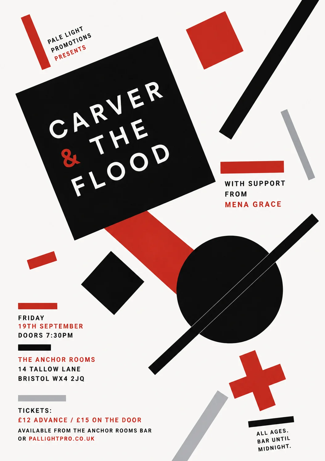 Suprematism — gig poster example