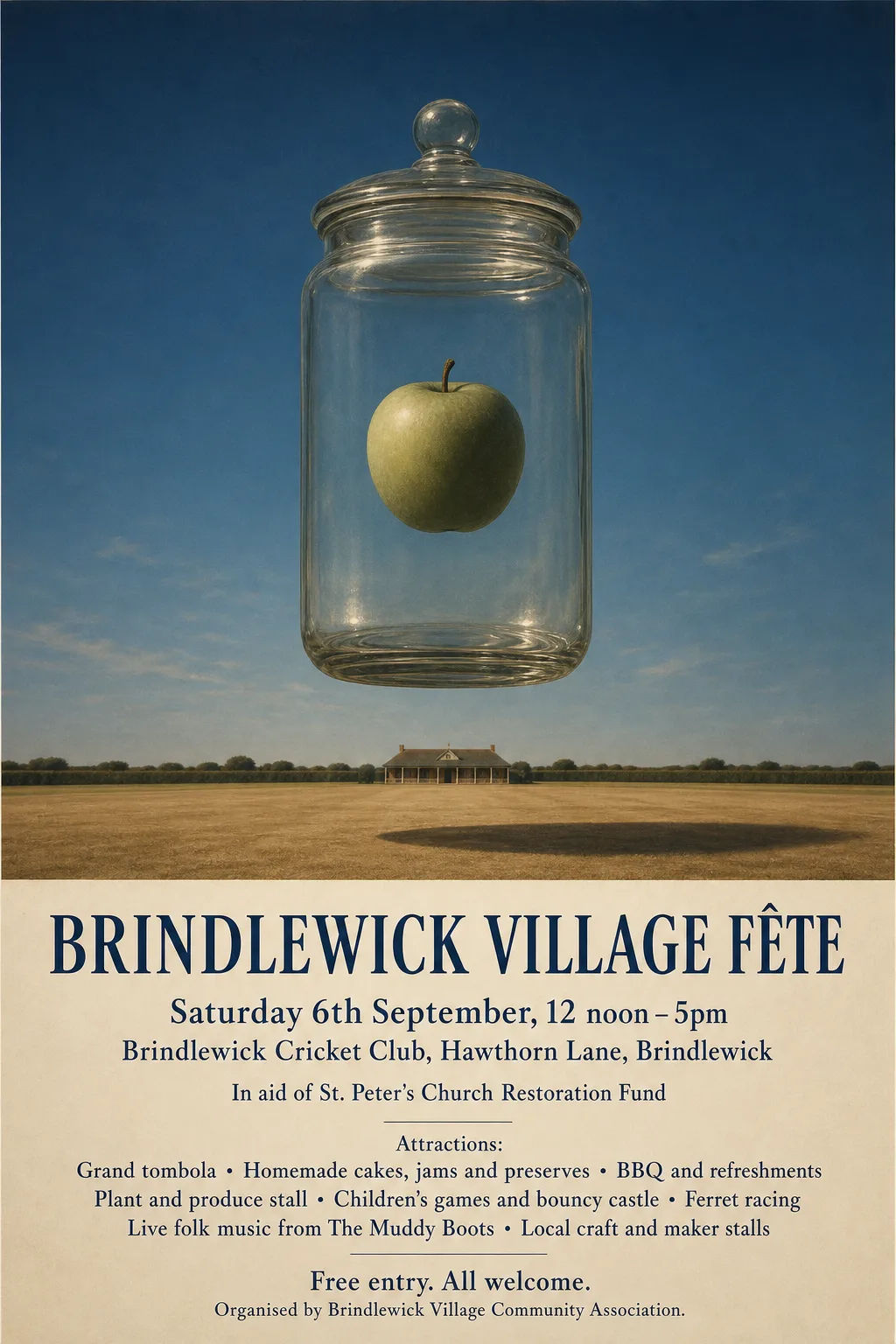 Surrealist fete poster, original bitmap
