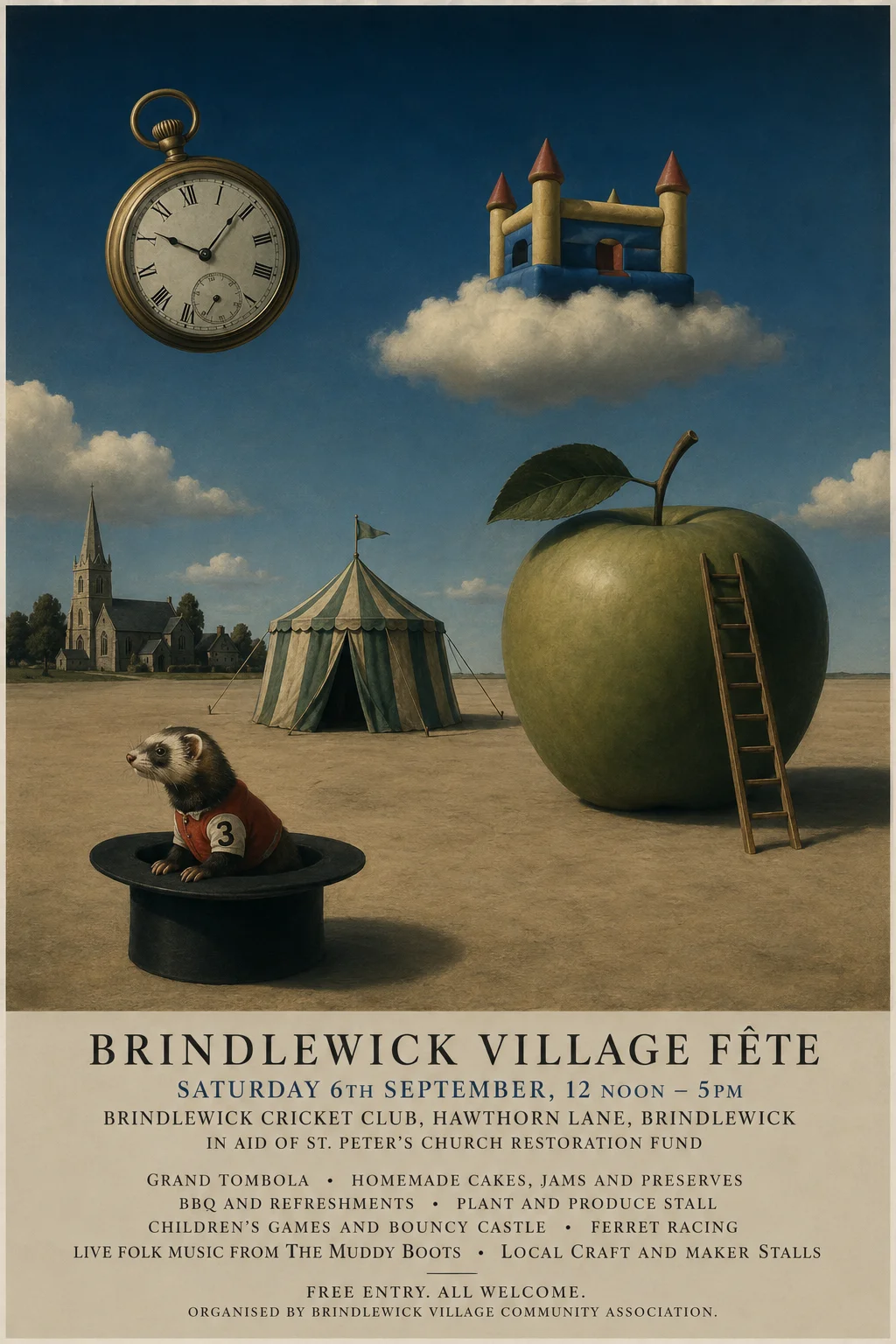 Surrealist — fête poster example