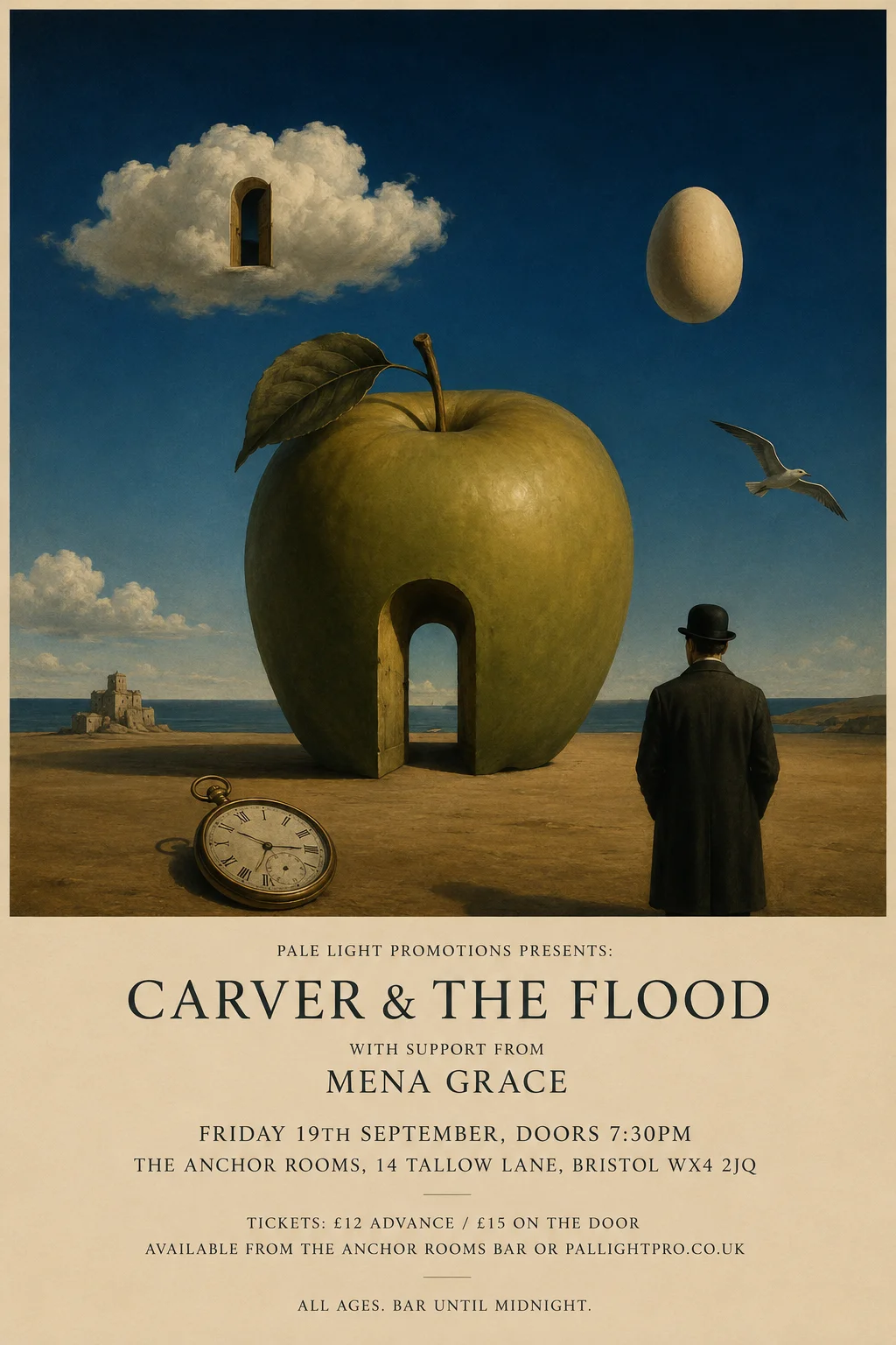 Surrealist — gig poster example