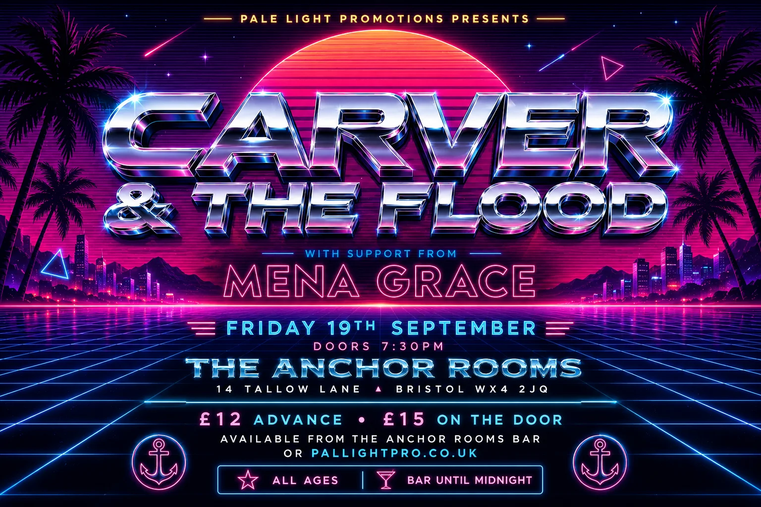 Synthwave / Retrowave — gig poster example