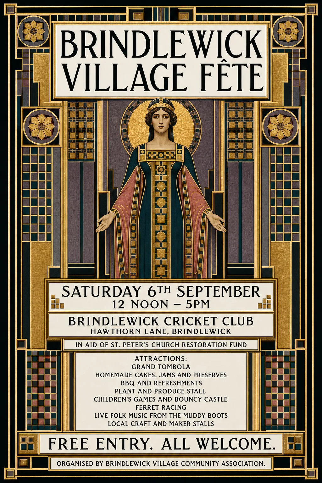 Vienna Secession fete poster, original bitmap