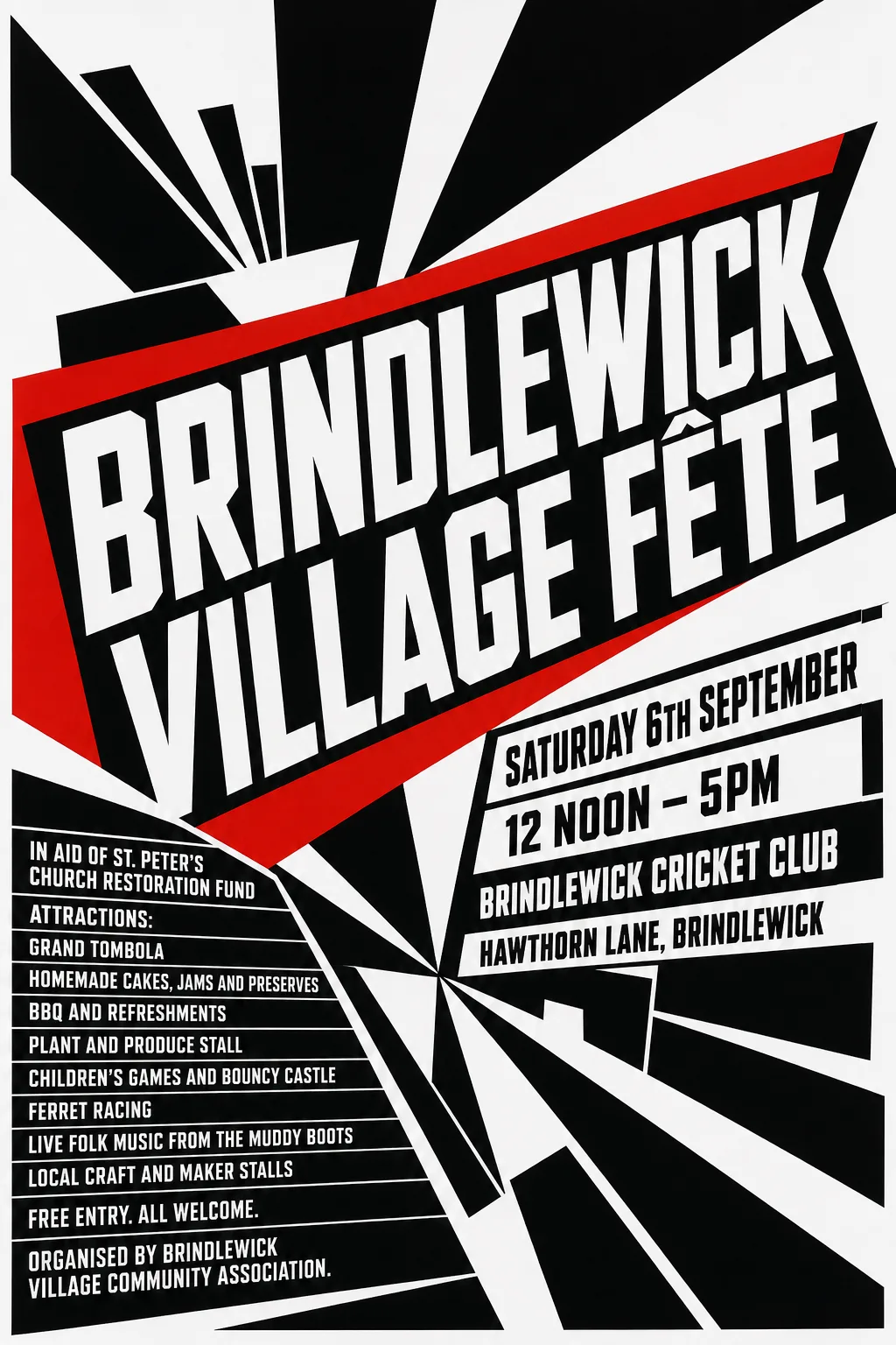 Vorticism fete poster, original bitmap