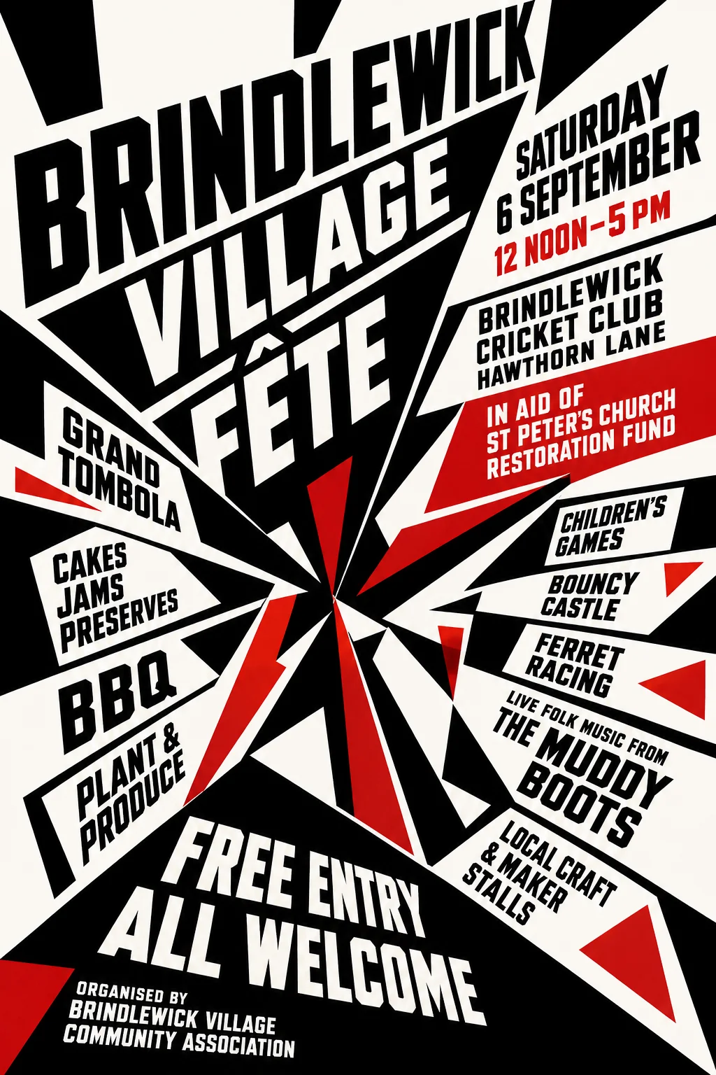 Vorticism — fête poster example