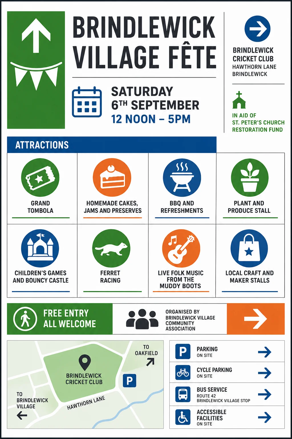 Wayfinding / Signage — fête poster example
