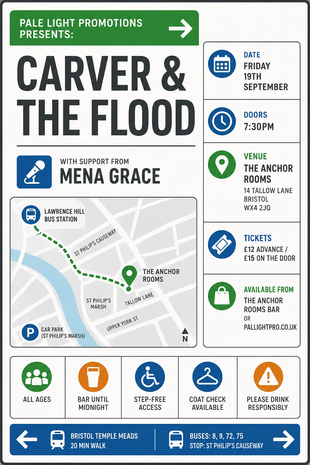 Wayfinding / Signage — gig poster example