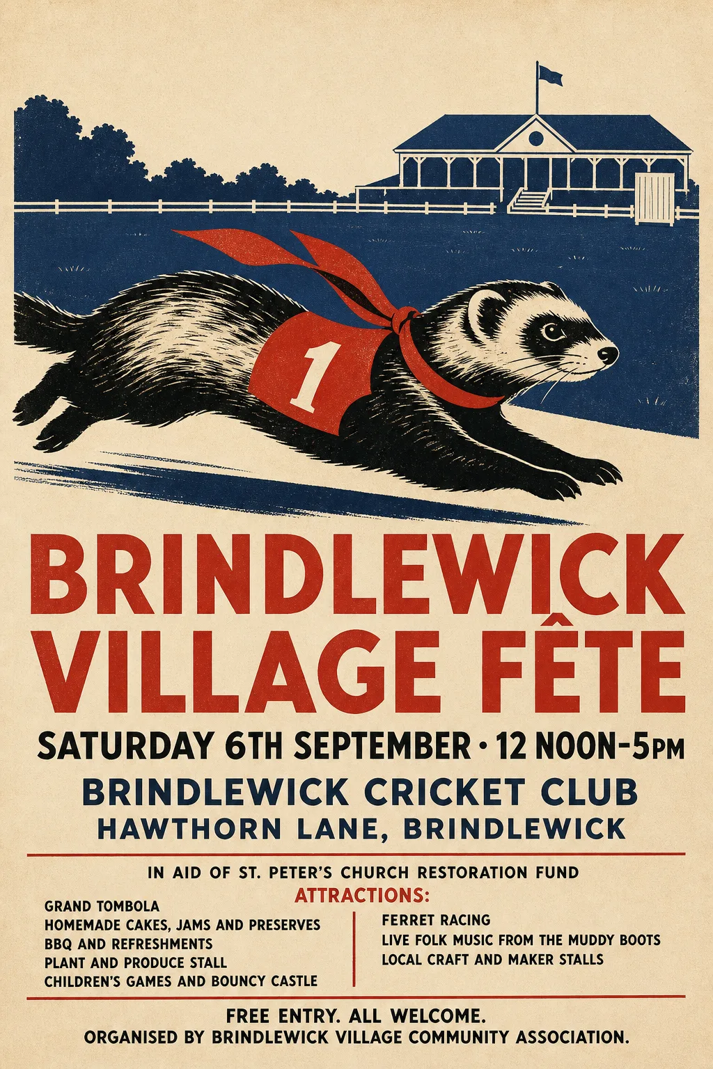 WPA / New Deal fete poster, original bitmap