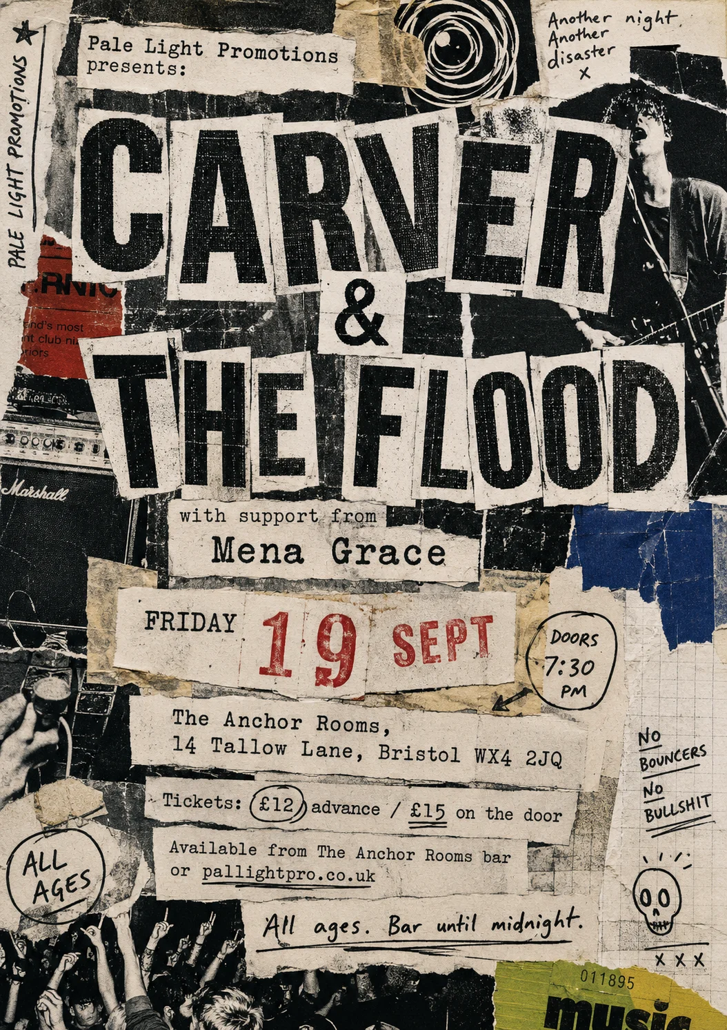 Zine Cut-and-Paste — gig poster example