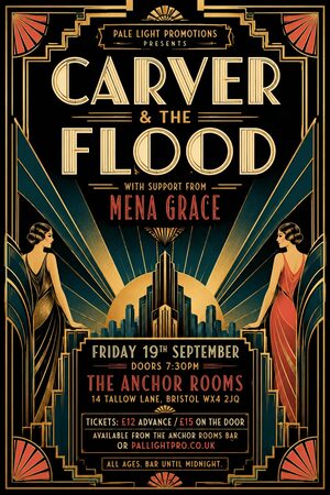 Art Deco gig poster example
