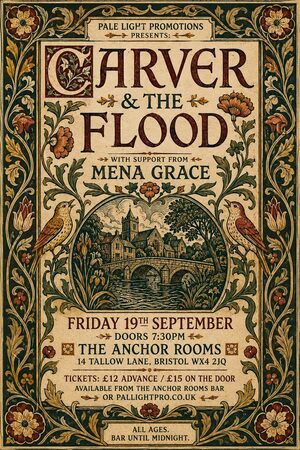 Arts and Crafts gig poster example