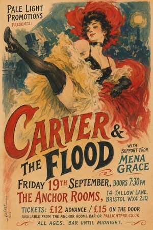 Belle Époque Lithograph gig poster example