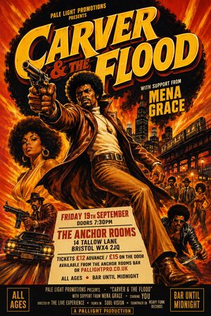Blaxploitation Movie Poster gig poster example