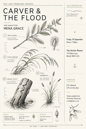 Botanical Scientific Illustration gig poster example
