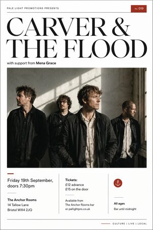 Contemporary Editorial gig poster example