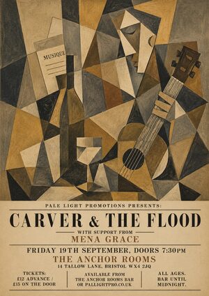 Cubist Exhibition Poster gig poster example