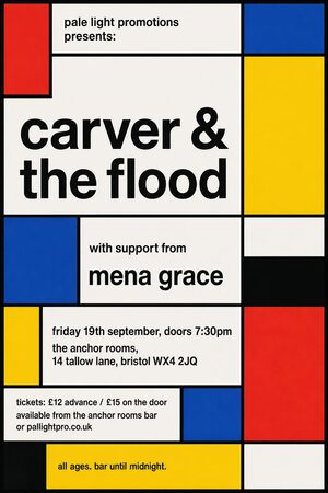 De Stijl gig poster example