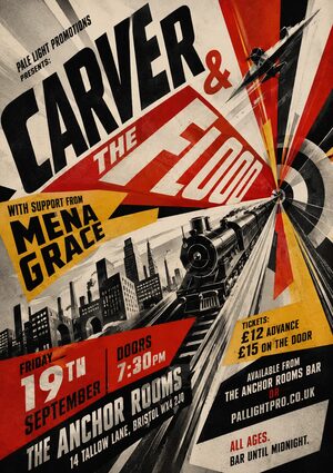 Futurist gig poster example
