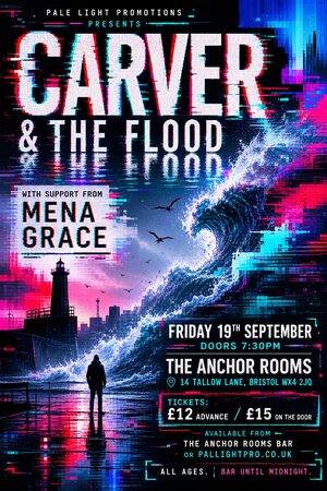 Glitch Art gig poster example