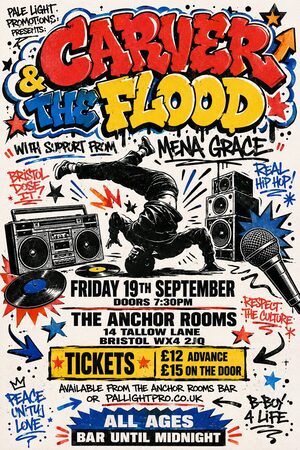 80s NYC Hip Hop Flyer gig poster example