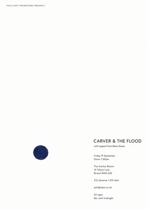 Japanese Minimal Poster gig poster example
