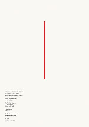 Minimalism (Art) gig poster example