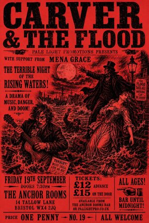 Penny Dreadful / Sensation Novel Cover gig poster example