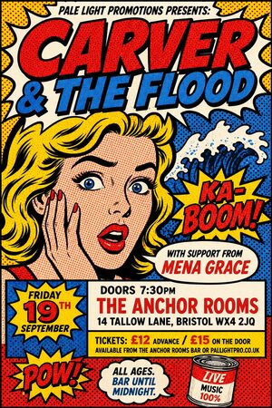 Pop Art gig poster example