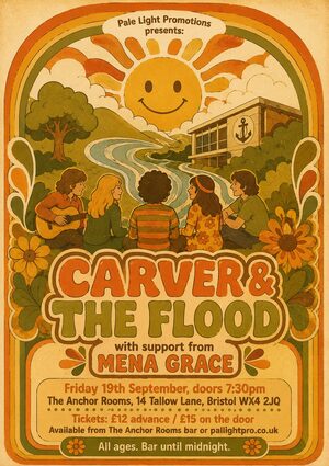 Psychedelic Seventies Corporate gig poster example