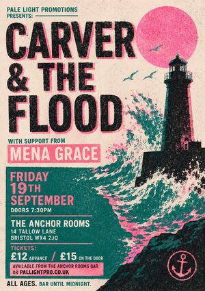 Risograph gig poster example