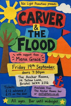 School Cutout Collage gig poster example