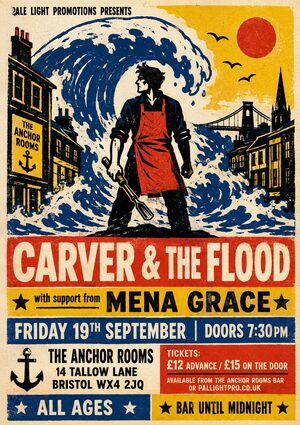 Screenprint Pop gig poster example