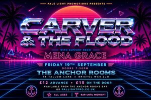Synthwave / Retrowave gig poster example