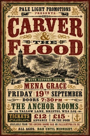 Victorian Broadside gig poster example